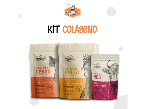 Kit Colágeno deshidratado natural para perro PRORGANIC